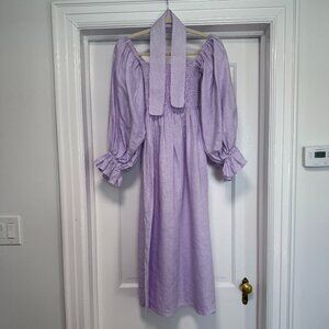 SLEEPER Atlanta Dress in Lavender XS